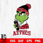 San Diego State Aztecs Grinch Bougie Leopard Svg Eps Dxf Png File, Digital Download, Instant Download