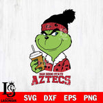 San Diego State Aztecs Grinch hat Svg Eps Dxf Png File, Digital Download, Instant Download