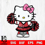 San Diego State Aztecs Hello Kitty Cheerleader 11 Svg Eps Dxf Png File, Digital Download, Instant Download