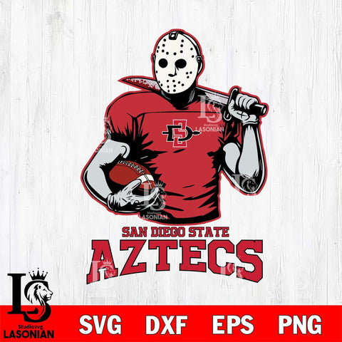 San Diego State Aztecs Jason Voorhees 9 Svg Eps Dxf Png File, Digital Download