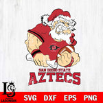 San Diego State Aztecs Santa Claus Angry Svg dxf eps png pdf file,NCAA svg,Digital Download,Cricut file