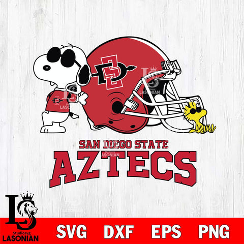 San Diego State Aztecs Snoopy Sport 2 Svg Eps Dxf Png File, Digital Download