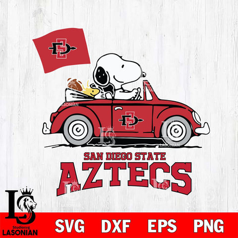 San Diego State Aztecs Snoopy Sport 5 Svg Eps Dxf Png File, Digital Download