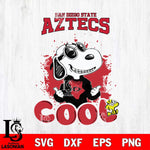 San Diego State Aztecs Snoopy Sport 7 Svg Eps Dxf Png File, Digital Download