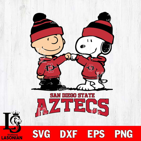 San Diego State Aztecs Snoopy Sport 9 Svg Eps Dxf Png File, Digital Download