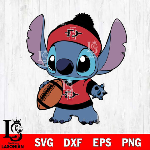 San Diego State Aztecs Stitch Svg Eps Dxf Png File, NCAA svg, Digital Download, Instant Download