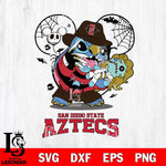 San Diego State Aztecs Stitch Freddy Krueger Halloween Svg Eps Dxf Png File, Digital Download, Instant Download