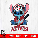 San Diego State Aztecs Stitch Jason Voorhees Svg Eps Dxf Png File, NCAA svg, Digital Download, Instant Download