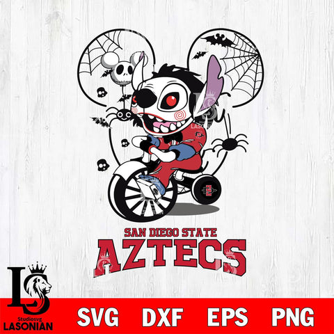 San Diego State Aztecs Stitch Jigsaws Halloween Svg Eps Dxf Png File, Digital Download, Instant Download