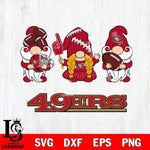 San Francisco 49ers 3 Gnomes Football Svg Eps Dxf Png File, Digital Download, Instant Download