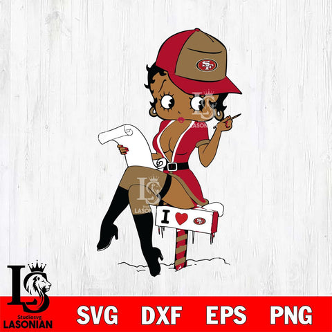 San Francisco 49ers Betty Boop Sexy Fan SVG Svg Eps Dxf Png File, Digital Download, Instant Download