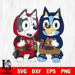 San Francisco 49ers Bluey Deadpool Wolverine Svg Eps Dxf Png File, Digital Download, Instant Download