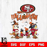 San Francisco 49ers Bluey Halloween Family Svg Eps Dxf Png File, Digital Download, Instant Download