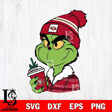 San Francisco 49ers Boujee Grinch Svg Eps Dxf Png File, Digital Download, Instant Download