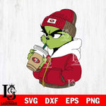 San Francisco 49ers Boujee Grinch 6 Svg Eps Dxf Png File, Digital Download, Instant Download