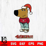 San Francisco 49ers Chill Guy Christmas Svg Eps Dxf Png File,NFL Svg Files,Christmas svg ,Digital Download ,Instant Download