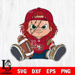 San Francisco 49ers Chucky Horror 11 Svg Eps Dxf Png File, NFL svg, Digital Download, Instant Download