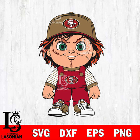 San Francisco 49ers Chucky Horror Svg Eps Dxf Png File, NFL svg, Digital Download, Instant Download