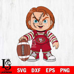 San Francisco 49ers Chucky Horror 7 Svg Eps Dxf Png File, NFL svg, Digital Download, Instant Download