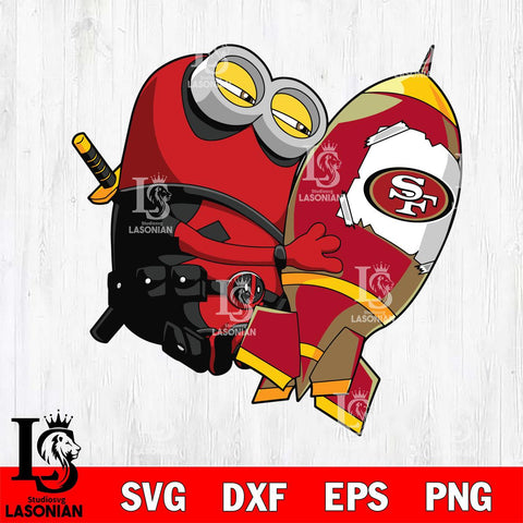 San Francisco 49ers Deadpool Minion Marvel Svg Eps Dxf Png File, Digital Download, Instant Download