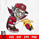 San Francisco 49ers Dracula Piss On Arizona Cardinals Svg Eps Dxf Png File, Digital Download, Instant Download