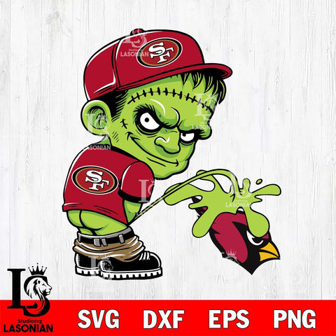 San Francisco 49ers Frankenstein Piss On Arizona Cardinals Svg Eps Dxf Png File, Digital Download, Instant Download