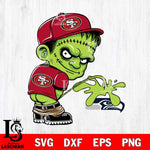 San Francisco 49ers Frankenstein Piss On Seattle Seahawks Svg Eps Dxf Png File, Digital Download, Instant Download