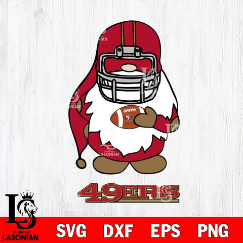 San Francisco 49ers Gnomes Christmas Svg Eps Dxf Png File, Digital Download, Instant Download