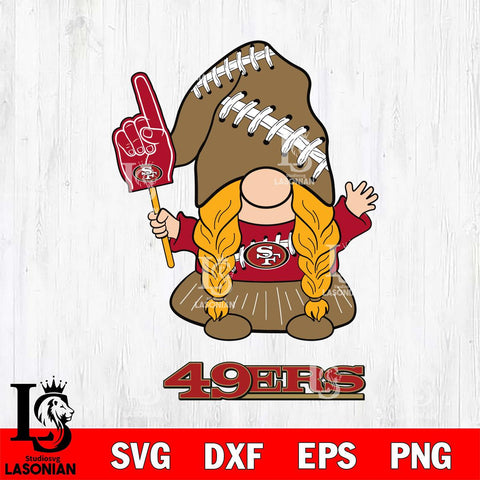 San Francisco 49ers Gnomes Fan Svg Eps Dxf Png File, Digital Download, Instant Download