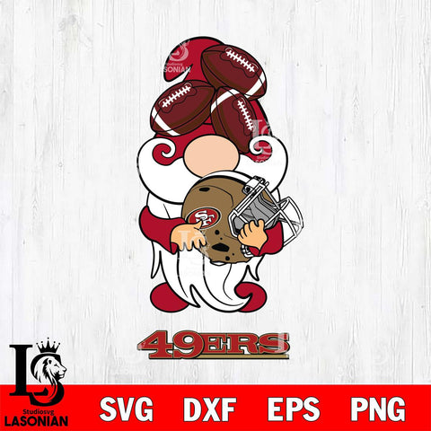 San Francisco 49ers Gnomes Helmet Svg Eps Dxf Png File, Digital Download, Instant Download