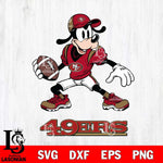 San Francisco 49ers Goofy Disney, Svg Eps Dxf Png File, Digital Download