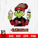 San Francisco 49ers Grinch 2 coffee Svg Eps Dxf Png File, Digital Download, Instant Download