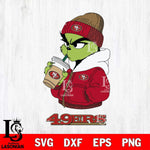 San Francisco 49ers Grinch Bougie Sport Svg Eps Dxf Png File, Digital Download, Instant Download