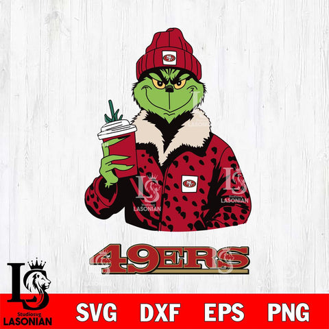 San Francisco 49ers Grinch Christmas Svg Eps Dxf Png File,Cricut svg files, Digital Download, Instant Download