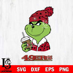 San Francisco 49ers Grinch Cofffe Christmas Svg Eps Dxf Png File,Cricut svg files, Digital Download, Instant Download