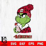 San Francisco 49ers Grinch Tree Cake Svg Eps Dxf Png File, Digital Download, Instant Download