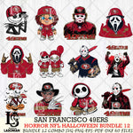 San Francisco 49ers Halloween Bundle 12 SVG Svg Eps Dxf Png File, Bundle NFL svg, Digital Download, Instant Download