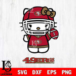 San Francisco 49ers Hello Kitty Nfl 1 Svg Eps Dxf Png File, Digital Download, Instant Download