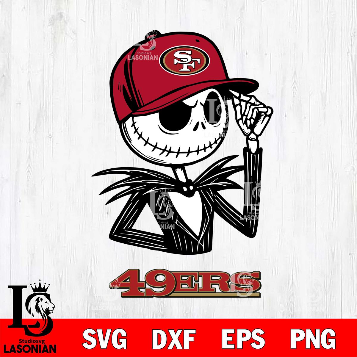 San Francisco 49ers Jack Skellington 3 Halloween – lasoniansvg