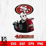 San Francisco 49ers Jason Voorhees 10 Svg Eps Dxf Png File, Digital Download