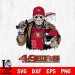 San Francisco 49ers Jason Voorhees 2 Svg Eps Dxf Png File, Digital Download