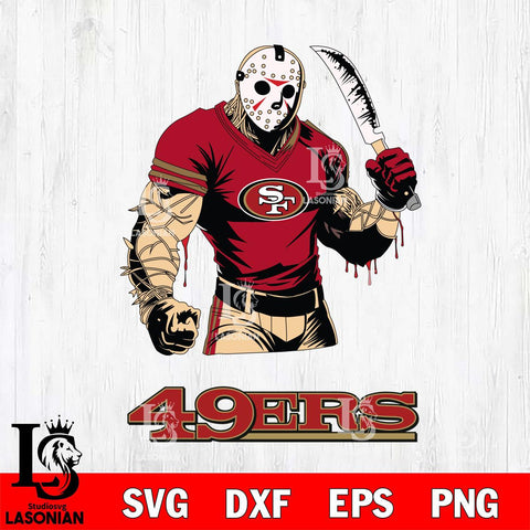 San Francisco 49ers Jason Voorhees Svg Eps Dxf Png File, Digital Download