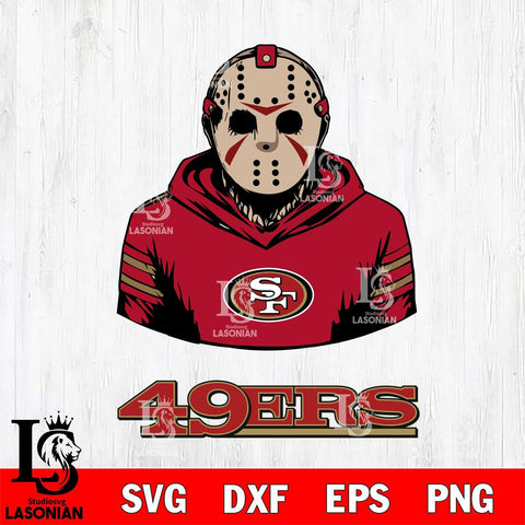 San Francisco 49ers Jason Voorhees 4 Svg Eps Dxf Png File, Digital Download