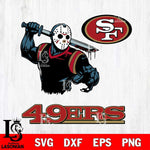 San Francisco 49ers Jason Voorhees 5 Svg Eps Dxf Png File, Digital Download