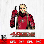 San Francisco 49ers Jason Voorhees 6 Svg Eps Dxf Png File, Digital Download