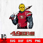 San Francisco 49ers Jason Voorhees 7 Svg Eps Dxf Png File, Digital Download