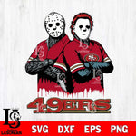 San Francisco 49ers Jason Voorhees 8 Svg Eps Dxf Png File, Digital Download