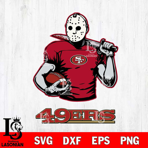 San Francisco 49ers Jason Voorhees 9 Svg Eps Dxf Png File, Digital Download