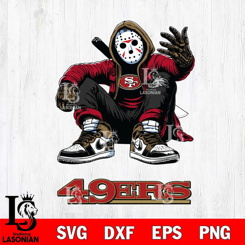 San Francisco 49ers Jason Voorhees Halloween SVG Svg Eps Dxf Png File, Digital Download, Instant Download