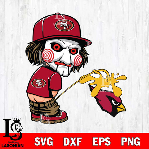 San Francisco 49ers Jigsaw Piss On Arizona Cardinals Svg Eps Dxf Png File, Digital Download, Instant Download